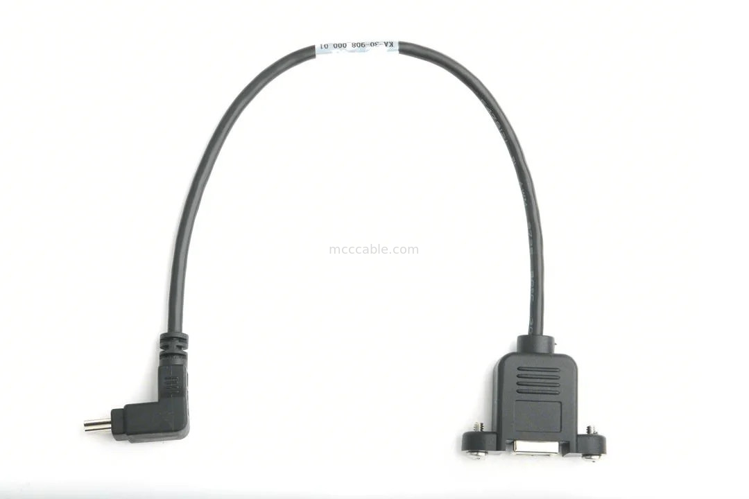 Portos USB montáveis tipo B PANEL FEMENAL MOUNTADOR PARA USB MINI-B HOMEM ângulo superior com moldagem