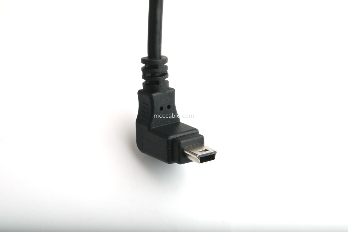 Portos USB montáveis tipo B PANEL FEMENAL MOUNTADOR PARA USB MINI-B HOMEM ângulo superior com moldagem