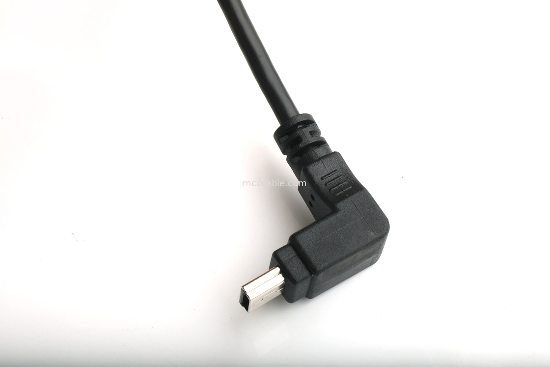 Portos USB montáveis tipo B PANEL FEMENAL MOUNTADOR PARA USB MINI-B HOMEM ângulo superior com moldagem