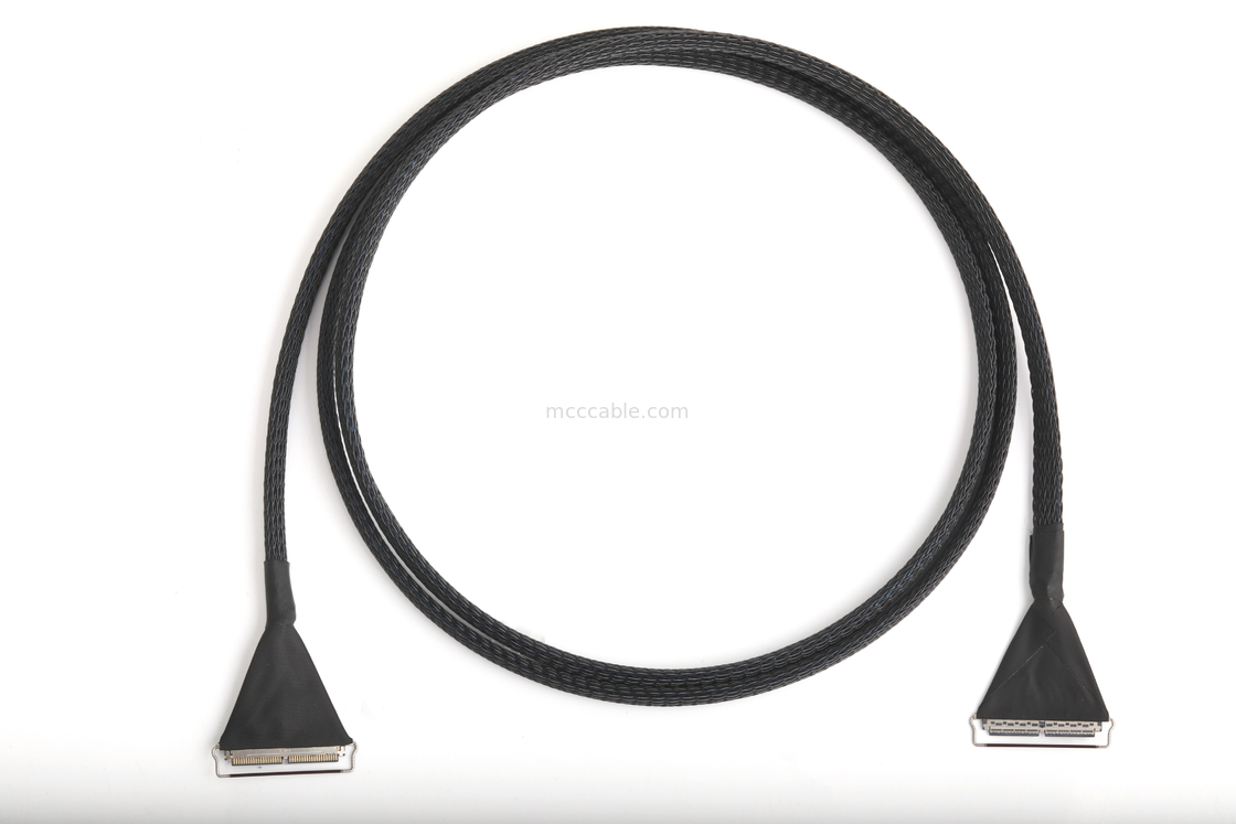 Cabo Micro-Coaxial de 40 pinos, Passo de 0,4 mm, Dupla Blindagem para EDP/LVDS