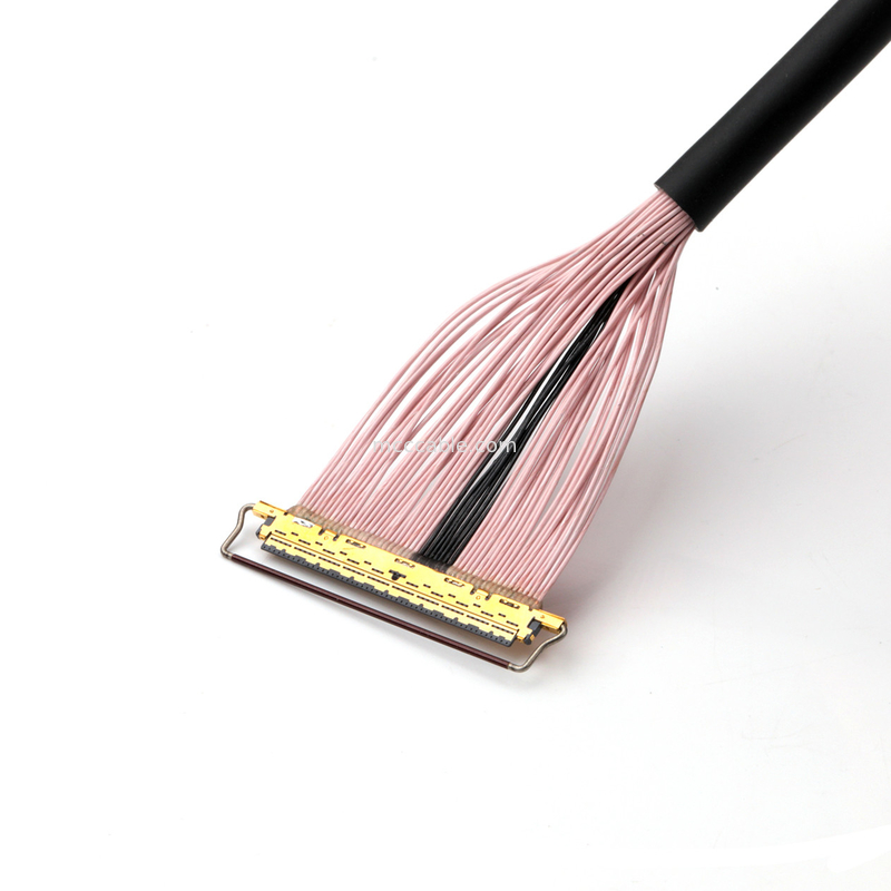 Cabo Micro-Coaxial de 50 pinos, passo de 0,4 mm, blindado, para transmissão de dados de alta velocidade