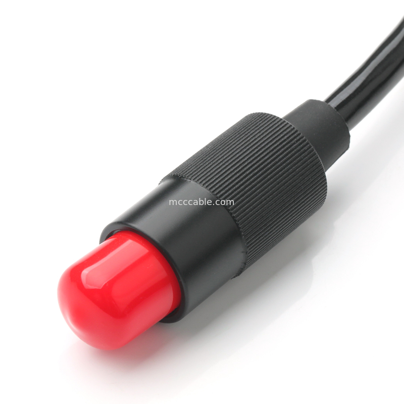Reunião de cabo de alimentação de 4 núcleos Conector de 2 pinos 600V 125°C com tubo de contração térmica