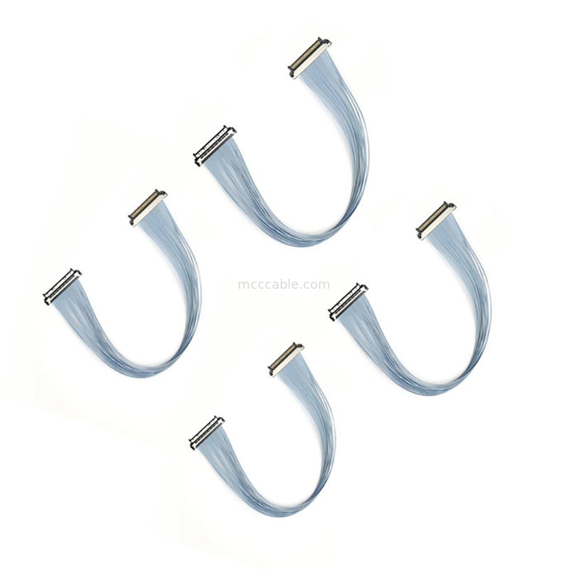 USL20-30SS-019C 0.4mm Micro Coaxial Cable 15μm Contact Thickness for Extreme Durability in PTZ Cameras