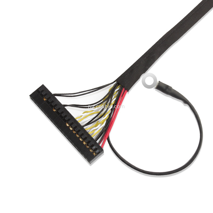 30 conjunto de cabo do Pin LVDS, 51 cabo do Pin FI X30HL-B Lvds para o painel do Lcd