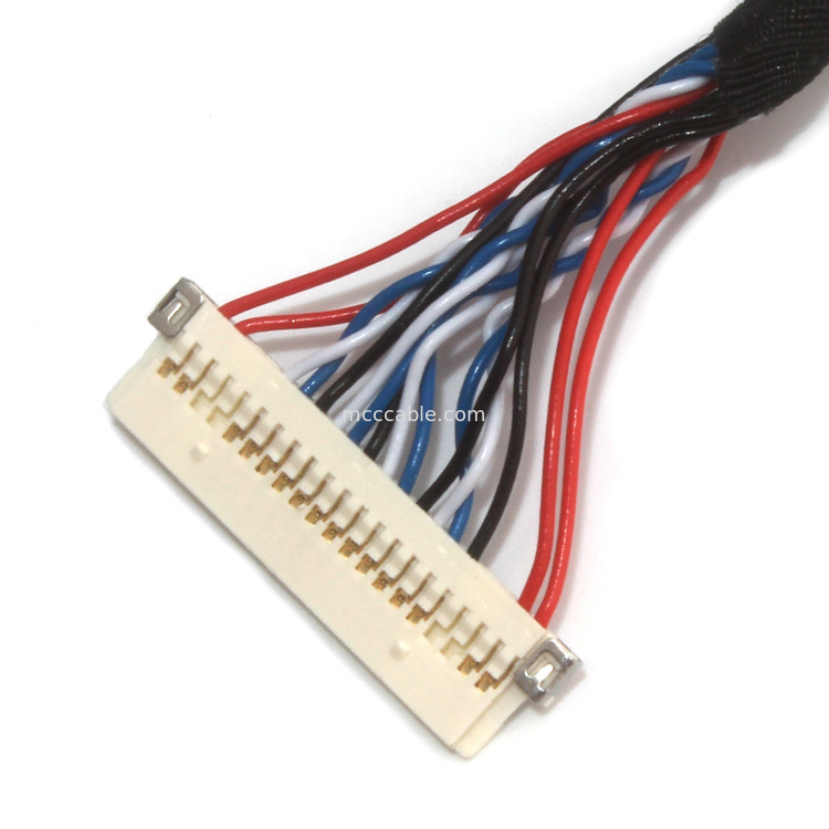 Conjuntos de cabo coaxial do UL os micro, HORAS Lvds de JAE cabografam 30 Pin Fi X30 a Df13 30ds 1.25c