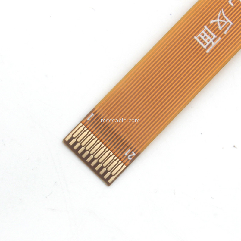 21 cabo do pino FFC FPC, conector flexível da exposição dos lvds do passo do cabo liso 0.3mm de FPC
