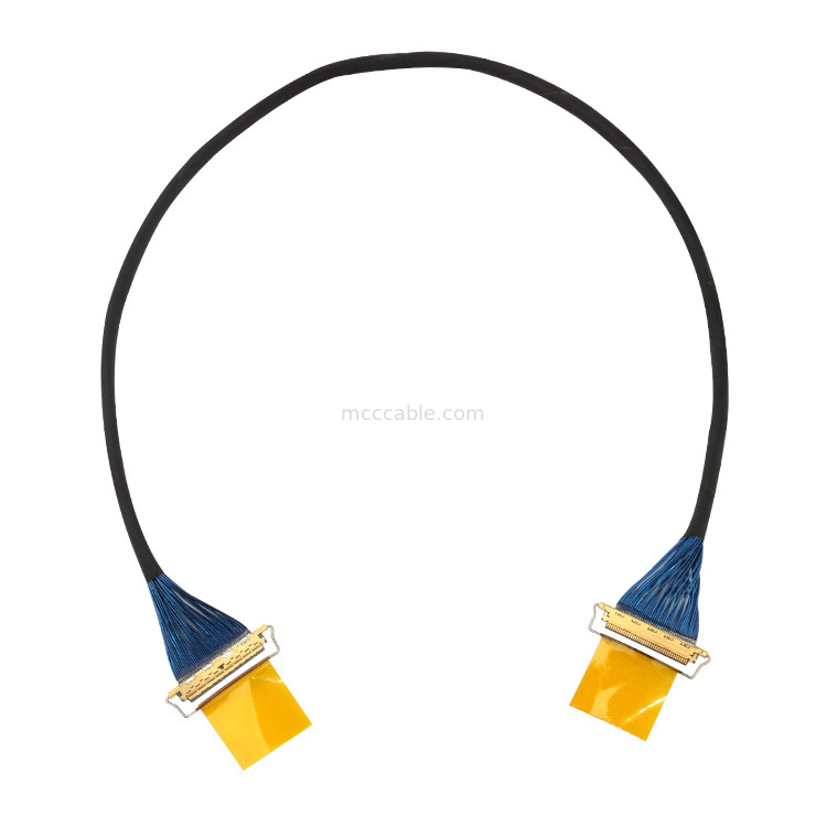 20 Gbps/pista Mini Coax Cable High Data Rate Transfer For Thunderbolt 3 conector da exposição de 20633 lvds 40T 01