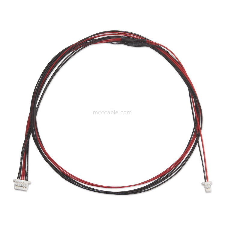 O transporte do cabo de Jst e a manipulação de 1,0 a 6Pin SH1.0 PRENDEM o conector de 500MM Jst ao chicote de fios feito sob encomenda estanhado 3mm do fio