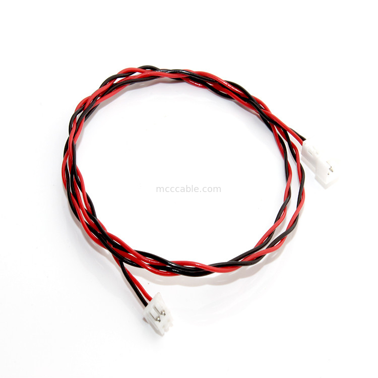 Chicote de fios feito sob encomenda 2pin JST PH2.0 do fio para o conector elétrico da exposição dos lvds da bicicleta