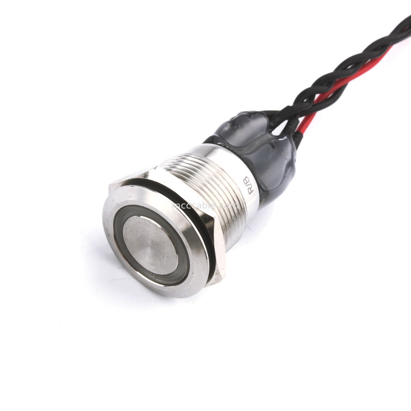 Cabo conduzido azul vermelho do interruptor de alimentação D4 de Bulgin Mpi002 28 para Rl a Molex 50579402