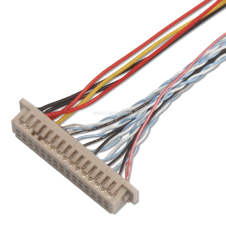1.25mm 0.5mm Lvds cabo coaxial Df13 30ds 1.25 Para 20453-240T-03 0,5mm passo