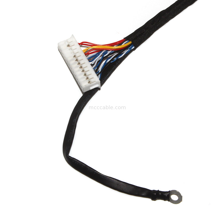 Customize comprimento 2.0mm Pitch Lvds Cable Assembly 30 pin  DF11-24DS-2C para FI-X3OHL OEM/ODM
