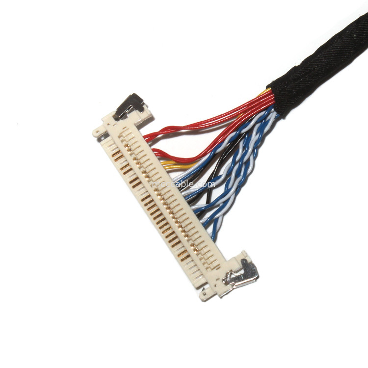 Customize comprimento 2.0mm Pitch Lvds Cable Assembly 30 pin  DF11-24DS-2C para FI-X3OHL OEM/ODM