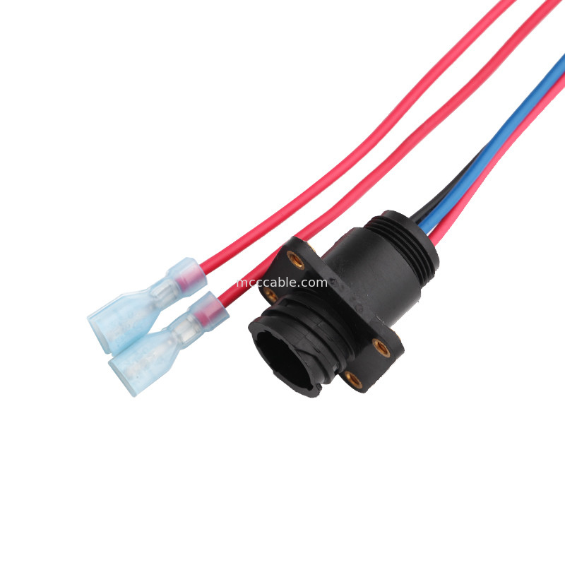 6 conjunto de chicote de fios Molex do fio do comprimento do Pin 100mm 1722582106 a 4 Pin TE 208130-1