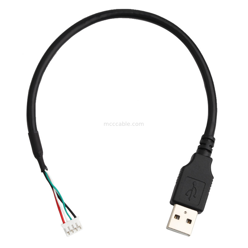28AWG USB 2,0 ao conector feito sob encomenda da exposição dos lvds do Pin do chicote de fios 9 do fio de JST SPH-4