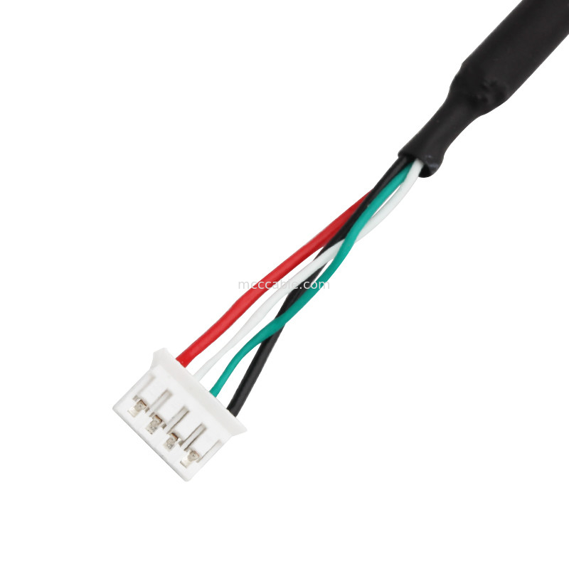 28AWG USB 2,0 ao conector feito sob encomenda da exposição dos lvds do Pin do chicote de fios 9 do fio de JST SPH-4
