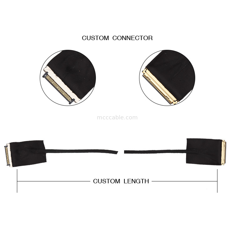 30 Pin 0,5 mm Pitch LVDS EDP Cable 20453-230t-03 para Kel Usl20-30s