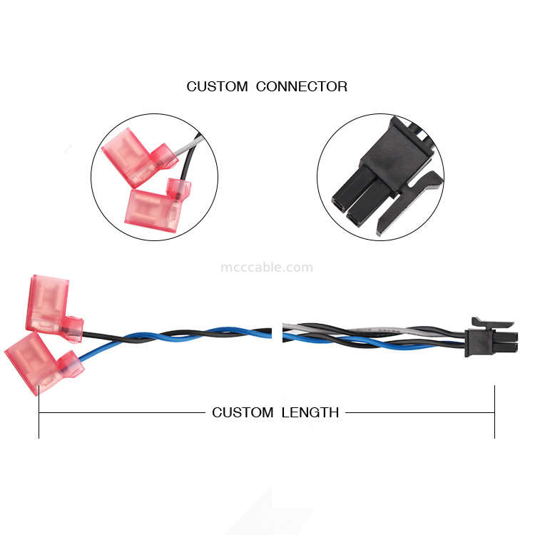 Conjunto 3,0 do cabo distribuidor de corrente de MOLEX 430250408 A de TE 2-520129-2 4 comprimento do Pin 100mm