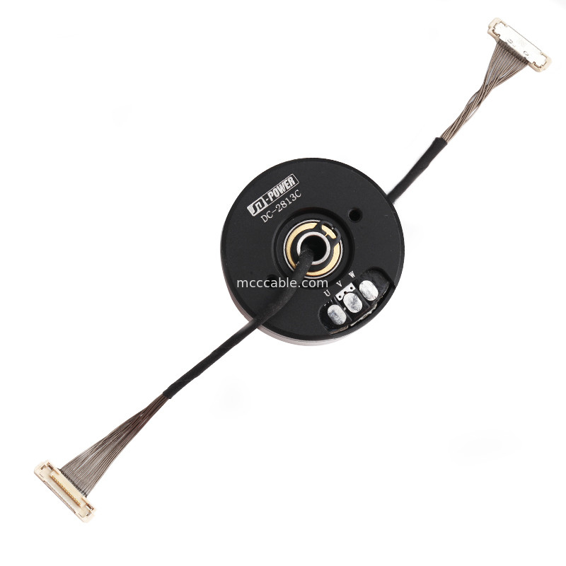 DF36C-15P-0.4SD feito sob encomenda ao cabo do EDP do chicote de fios LVDS do fio de DC-2813C para a câmera da suspensão Cardan
