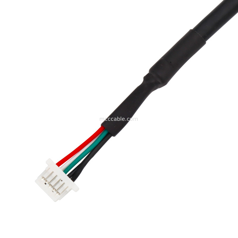 Conjunto de cabo JST do chicote de fios do diodo emissor de luz 28AWG PHR-5P ao passo de SH1.0 5P 1.0mm