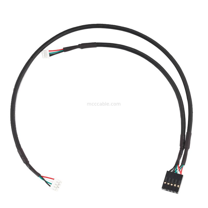 Conjunto de cabo JST do chicote de fios do diodo emissor de luz 28AWG PHR-5P ao passo de SH1.0 5P 1.0mm