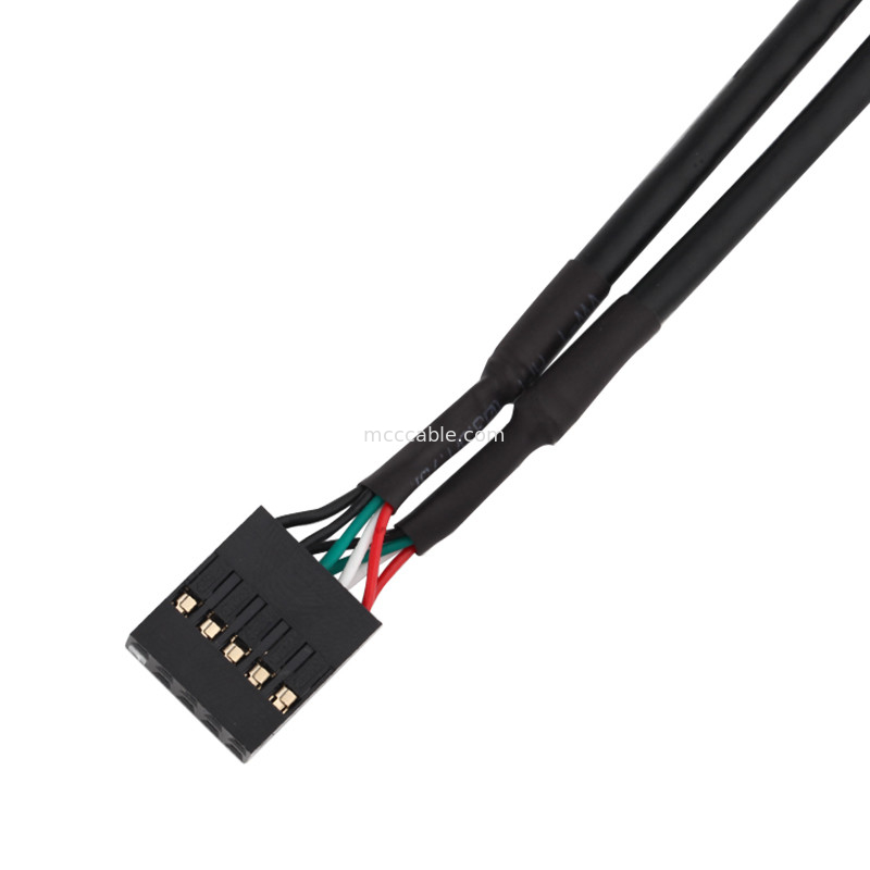 Conjunto de cabo JST do chicote de fios do diodo emissor de luz 28AWG PHR-5P ao passo de SH1.0 5P 1.0mm