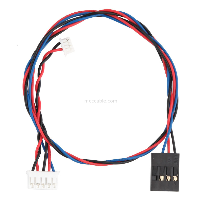Conjunto de cabo Du Pont do chicote de fios de JST PHR-5P 4p ao comprimento 100mm de Molex 51021-04p