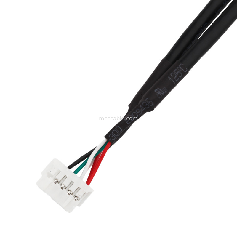 Conjunto de cabo 2×5 do chicote de fios do fio do comprimento de HSG 100mm Pin Black To PHD-2×5P