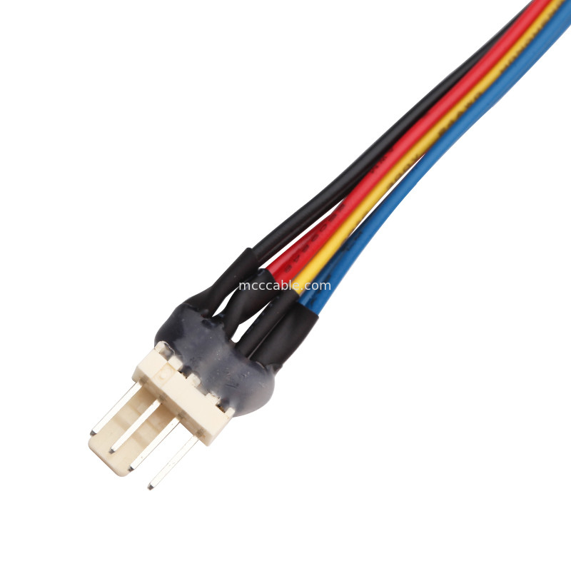 JST JH 2.5mm 4 cabo do conector de pino dos lvds 4 do conjunto de cabo do fã Y do fio de Pin Molex 4