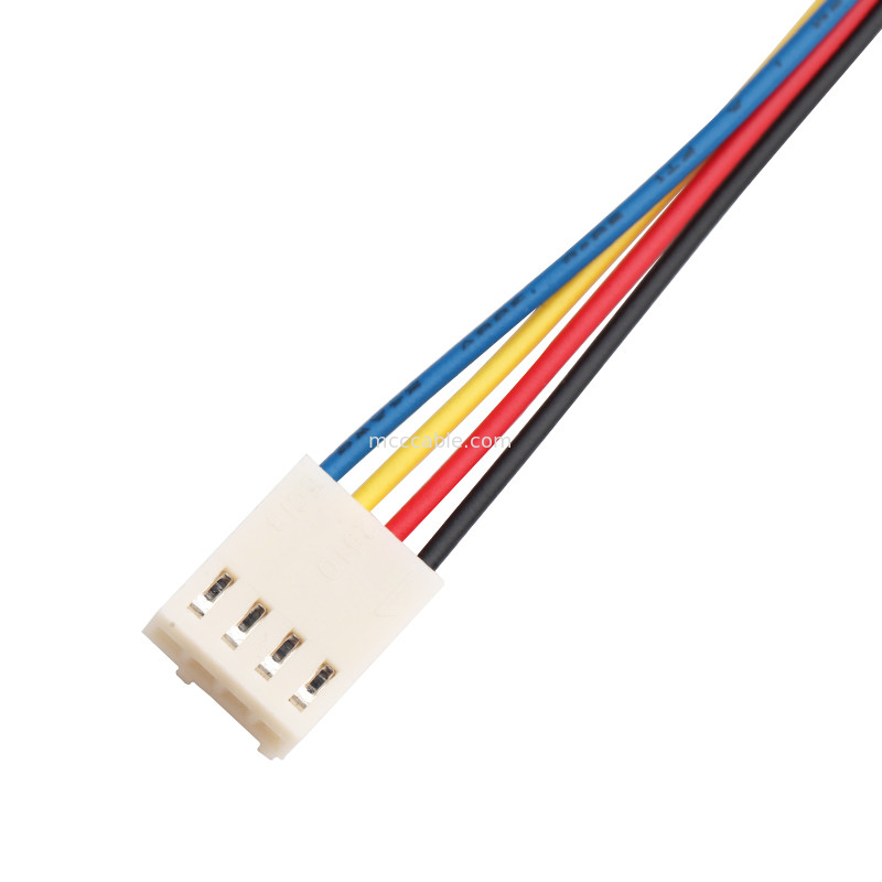 JST JH 2.5mm 4 cabo do conector de pino dos lvds 4 do conjunto de cabo do fã Y do fio de Pin Molex 4