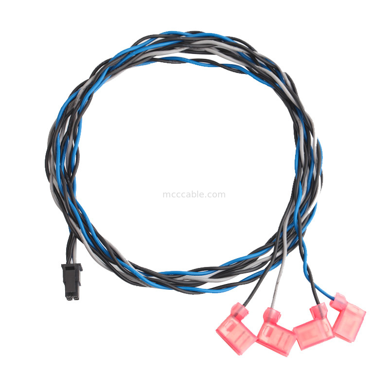 TE 2-520129-2 ao micro de Molex 0430250408 couberam o conjunto de cabo duplo do fio da fileira de 3,0 receptáculos