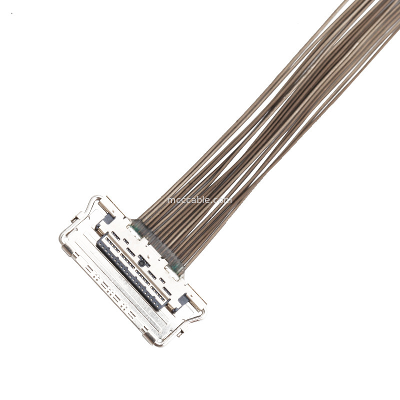 conector coaxial da exposição dos lvds de  20679-20p do cabo do EDP do passo LVDS de 0.4mm micro