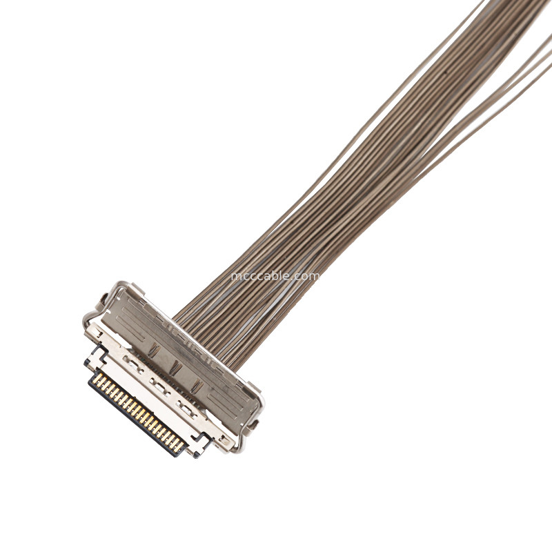 conector coaxial da exposição dos lvds de  20679-20p do cabo do EDP do passo LVDS de 0.4mm micro