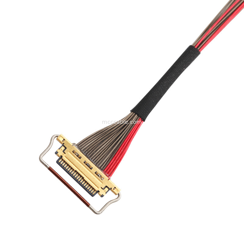 UL EDP LVDS cabo coaxial 0,4mm Pitch 20633-220T-01S 20 pin comprimento personalizado