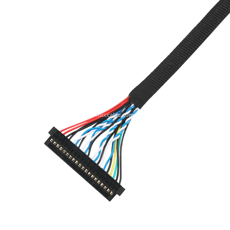 Conjunto de cabo JST do EDP de LVDS PHDR-20V ao cabo do conector dos lvds de JAE FI-S20S