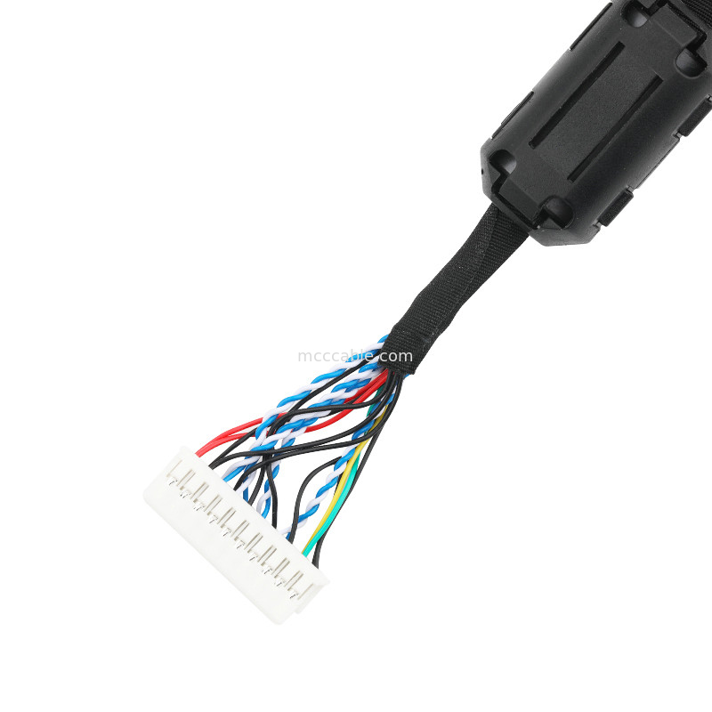 Conjunto de cabo JST do EDP de LVDS PHDR-20V ao cabo do conector dos lvds de JAE FI-S20S