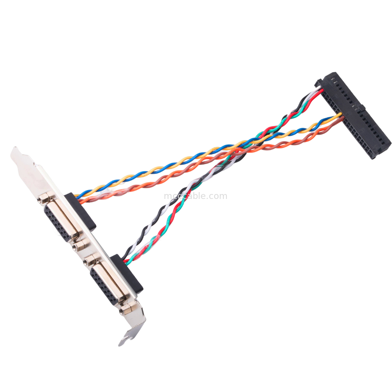 2 Pin 205205-2 da fêmea 15 do conector do cabo Db15 de Lvds dos pares elétrico a Pin 40