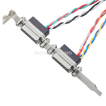 2 Pin 205205-2 da fêmea 15 do conector do cabo Db15 de Lvds dos pares elétrico a Pin 40
