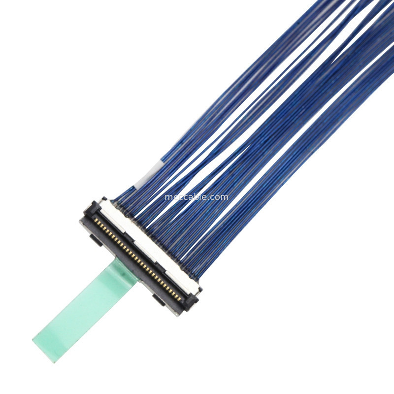 cabo coaxial DF80D-30P-0.5SD de Lvds do cabo coaxial de  30P do passo de 0.5mm micro