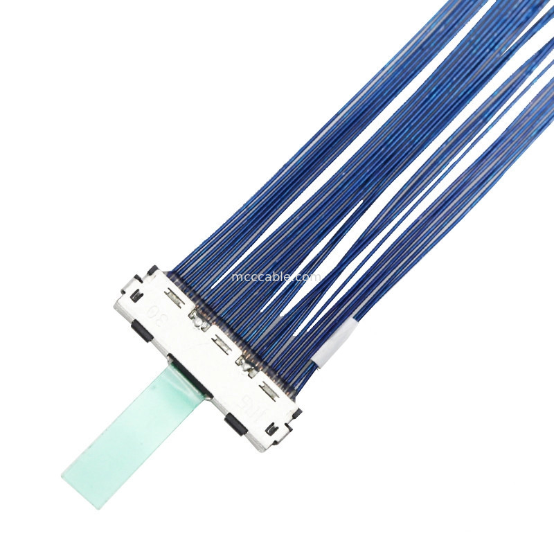 cabo coaxial DF80D-30P-0.5SD de Lvds do cabo coaxial de  30P do passo de 0.5mm micro