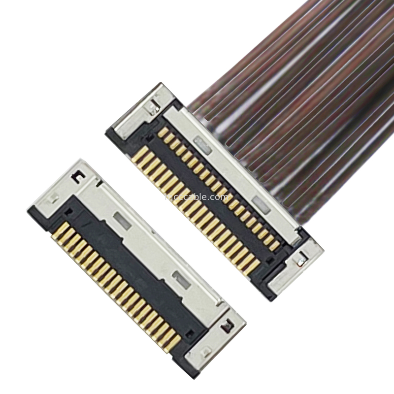 DF49-20P-SHL  Micro Cable Coaxial Assembléia DF49-20P 0.4SD Extremamente fino arneses coaxial