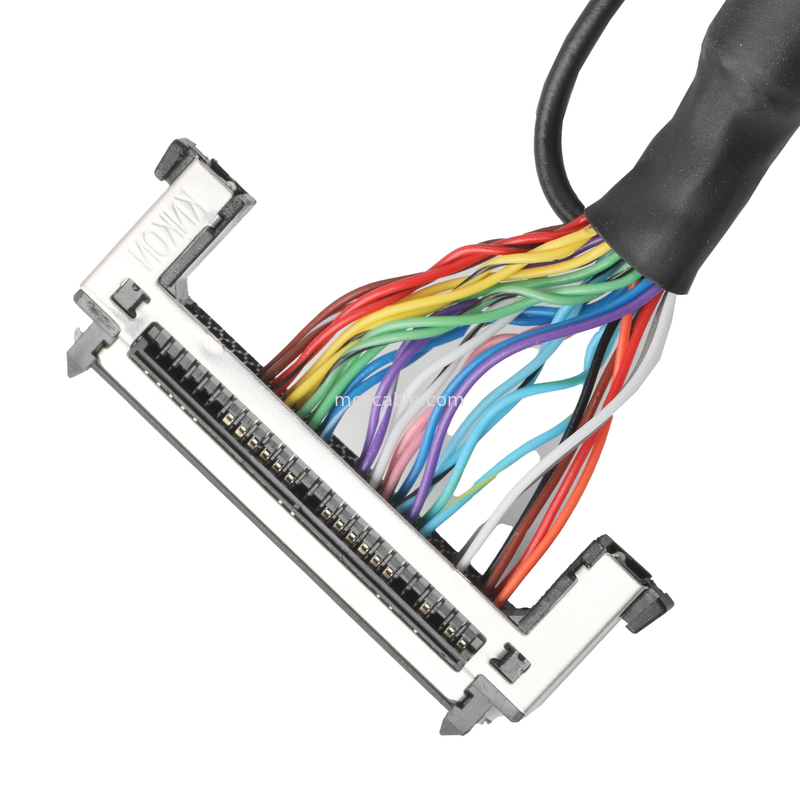Lvds Cable Assembly JAE FI-RE51HL 51Pin para HD-SUB 26P MALE SLODER UL 1007 20AWG