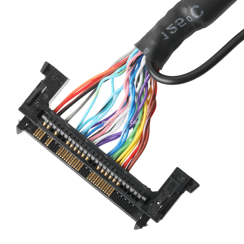 Lvds Cable Assembly JAE FI-RE51HL 51Pin para HD-SUB 26P MALE SLODER UL 1007 20AWG