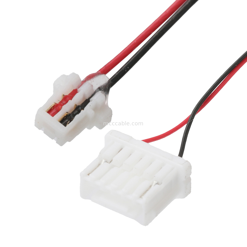 Arnês de fio JST 0,8 mm passo 2P Contato cara para NSHR-6P 1,0 mm fivela Receptacle desconectável Crimp
