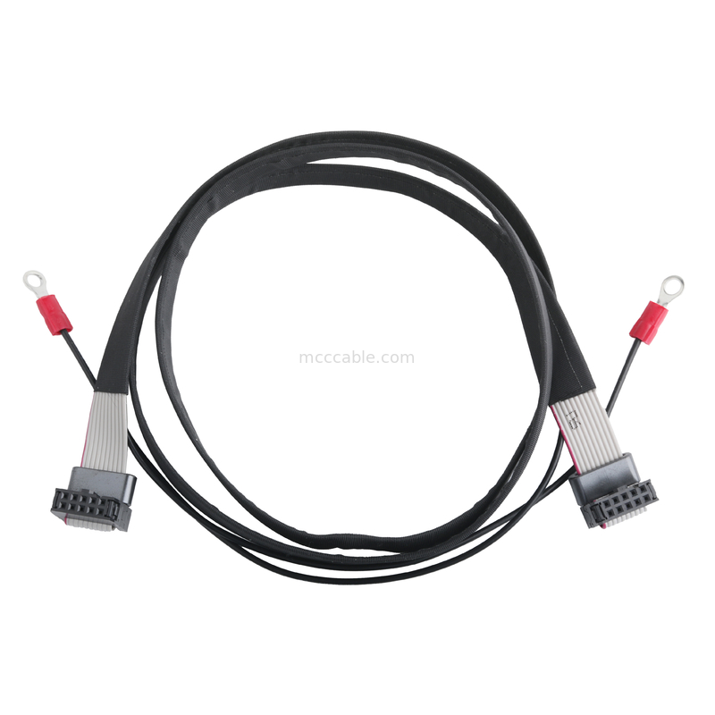 IDC FC-10P e TER M4 passo 1,27 mm Conector de cabo de solo com fio de anel UL2651 28AWG OEM / ODM
