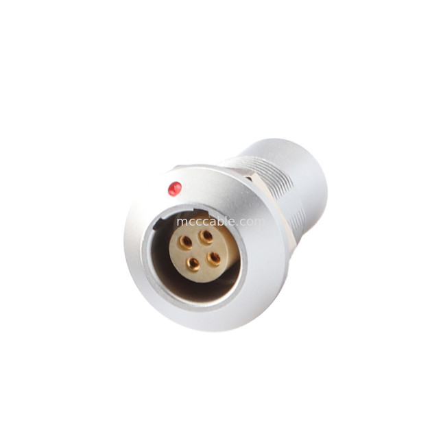 Conector circular à prova d'água série B Z7 4P Fêmea Soquete à vácuo selado à prova d'água, porca fixa fixada IP68