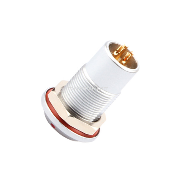 Conector circular à prova d'água série B Z7 4P Fêmea Soquete à vácuo selado à prova d'água, porca fixa fixada IP68