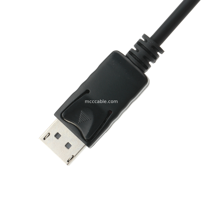 DP macho para adaptador HDMI feminino HD transmissão de sinal industrial, suporte 4K 8K