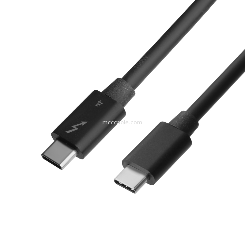 Thunderbolt 4 Cable personalizado Carregamento ultra-rápido Transferência de dados de velocidade relâmpago Suave e durável para uma experiência perfeita