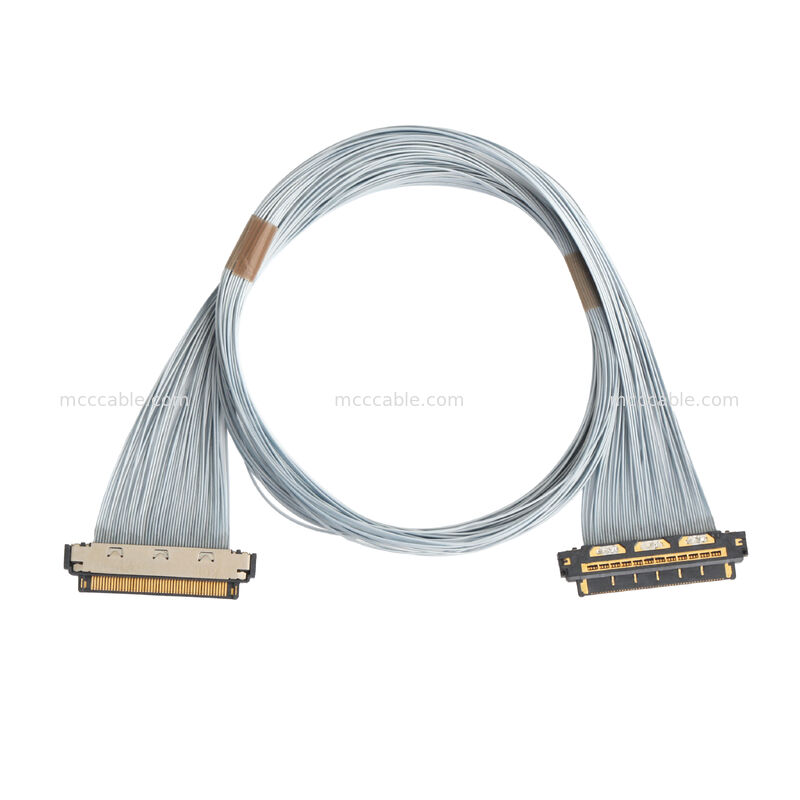 KEL XSL20-48S 0,25mm Pitch Micro-Coax Cable, 44AWG PFA Shielded, Dual-Ended